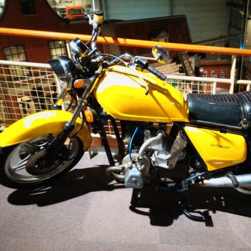 DAF motor en Variomatic ingebouwd in een motorfiets
